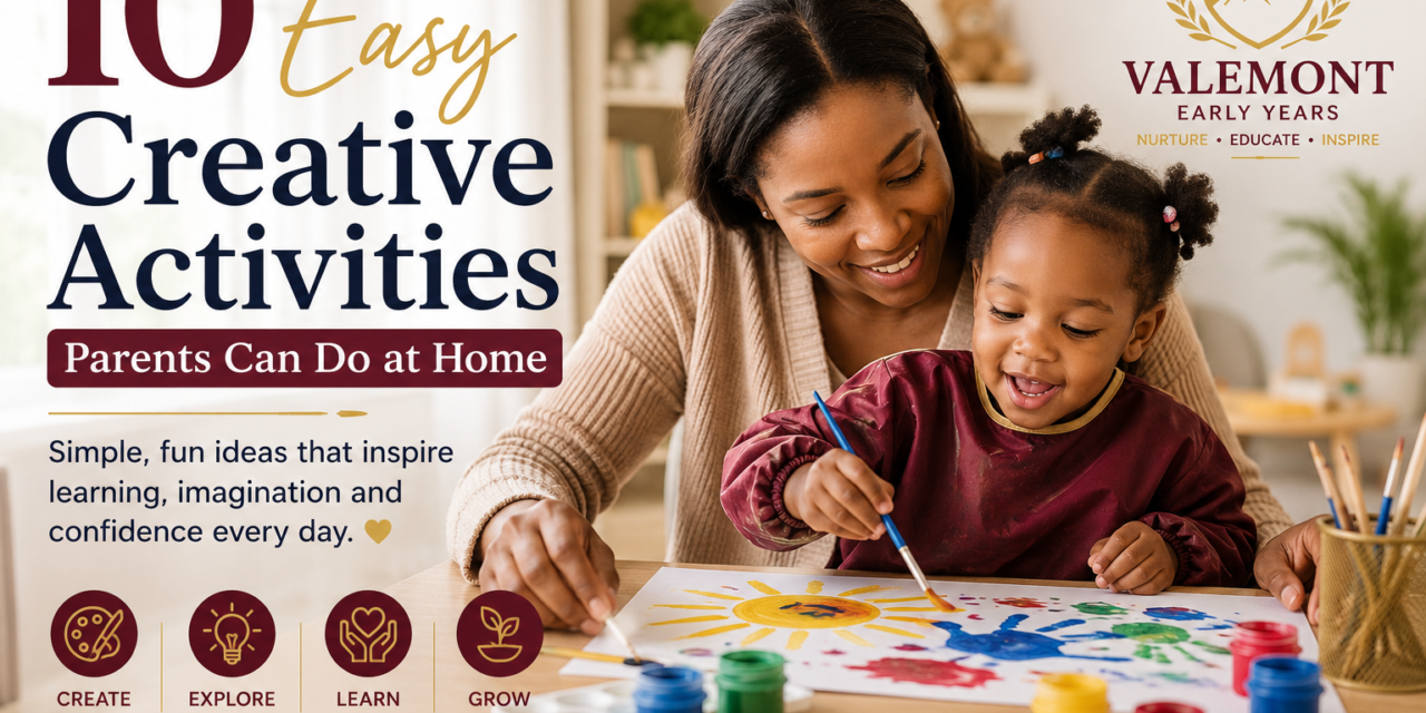 10 Easy Creative Activities Parents Can Do at Home – Fun Learning Ideas for Babies & Toddlers